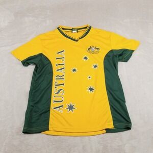 Rugby Australia Jersey Mens S Yellow Joey Roo Socceroos Football Soccer